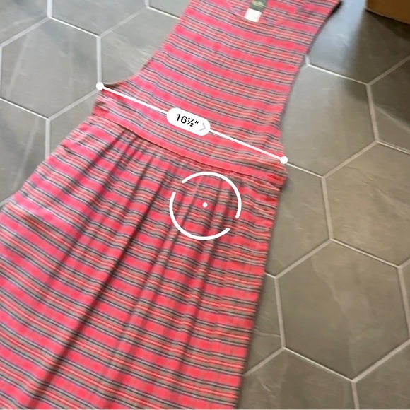 VTG 80s 90s Red & Green Plaid Christmas Holiday Pleated Midi Maxi Dress - Picture 10 of 10